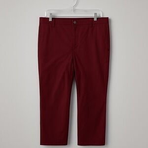 J. Crew Burgundy Cropped Pants